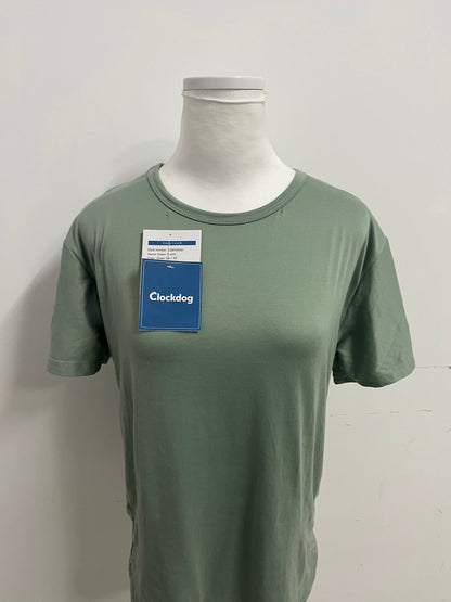 Clockdog Comfortable Skin-Friendly Solid Color Crew Neck Short-Sleeve T-Shirt