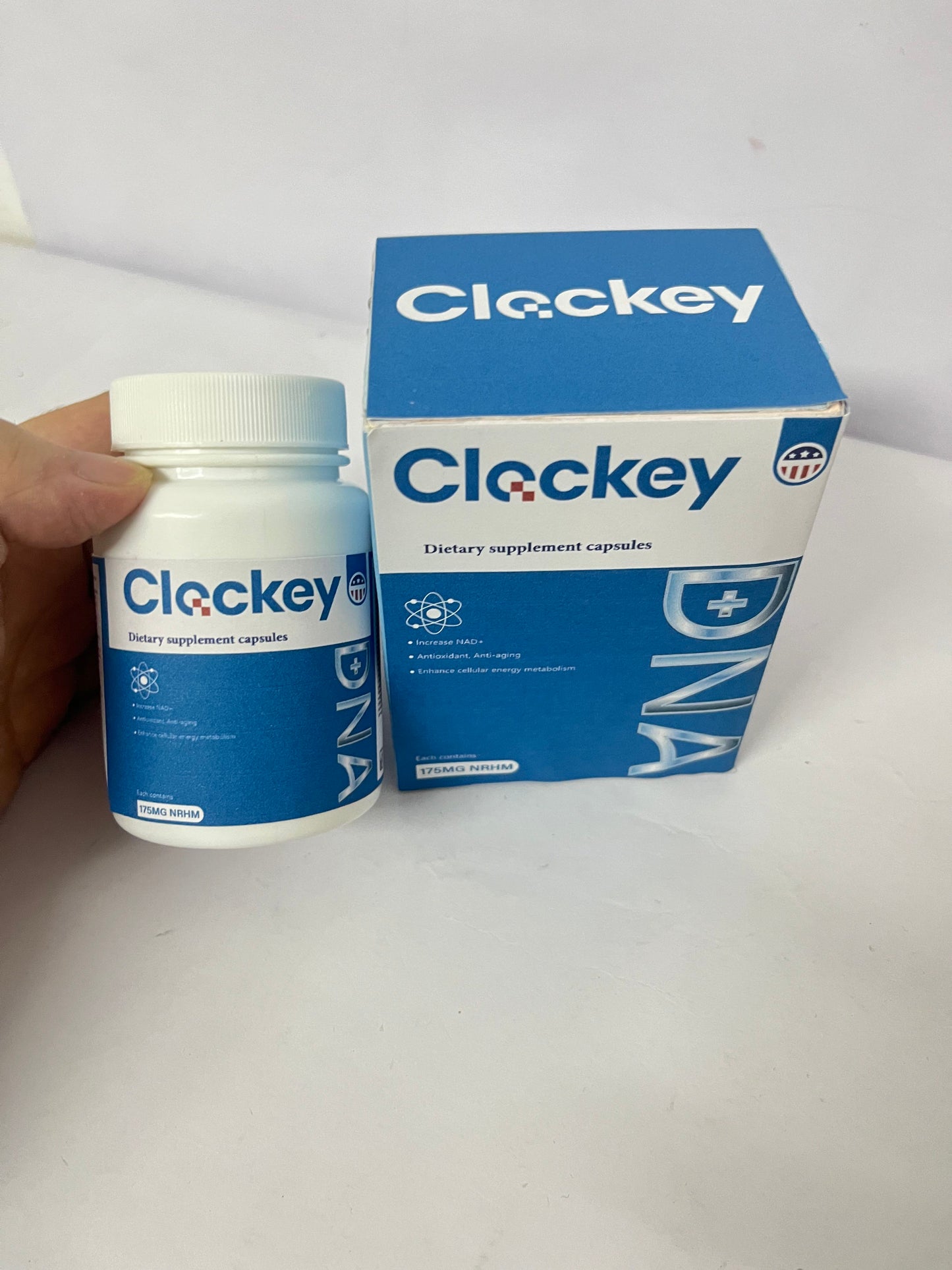 Clockey NAD Supplement, 1500mg - USA Made Liposomal NAD+ Supplement with Resveratrol, NAD Plus Boosting - Support Cellular Health, Stamina & Healthy Aging - Ultra Strength Capsules
