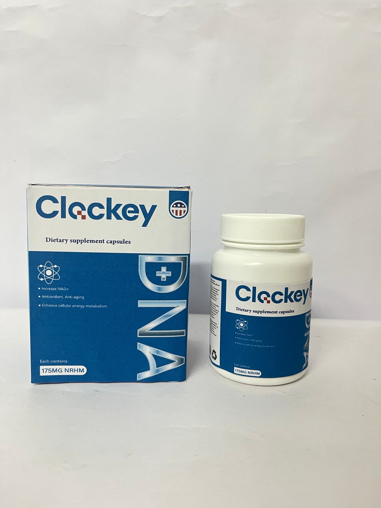 Clockey NAD Supplement, 1500mg - USA Made Liposomal NAD+ Supplement with Resveratrol, NAD Plus Boosting - Support Cellular Health, Stamina & Healthy Aging - Ultra Strength Capsules