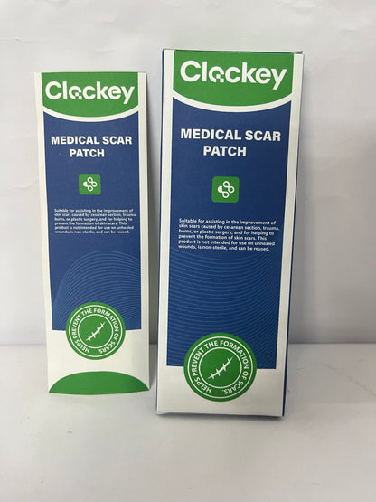 Clockey Medical dressings(6 Pack),Scar Tape For Surgical Scars- Healing Keloid, C-Section and Tummy Tuck,Burn, Acne- Reusable Tape Strips- 6 Pack