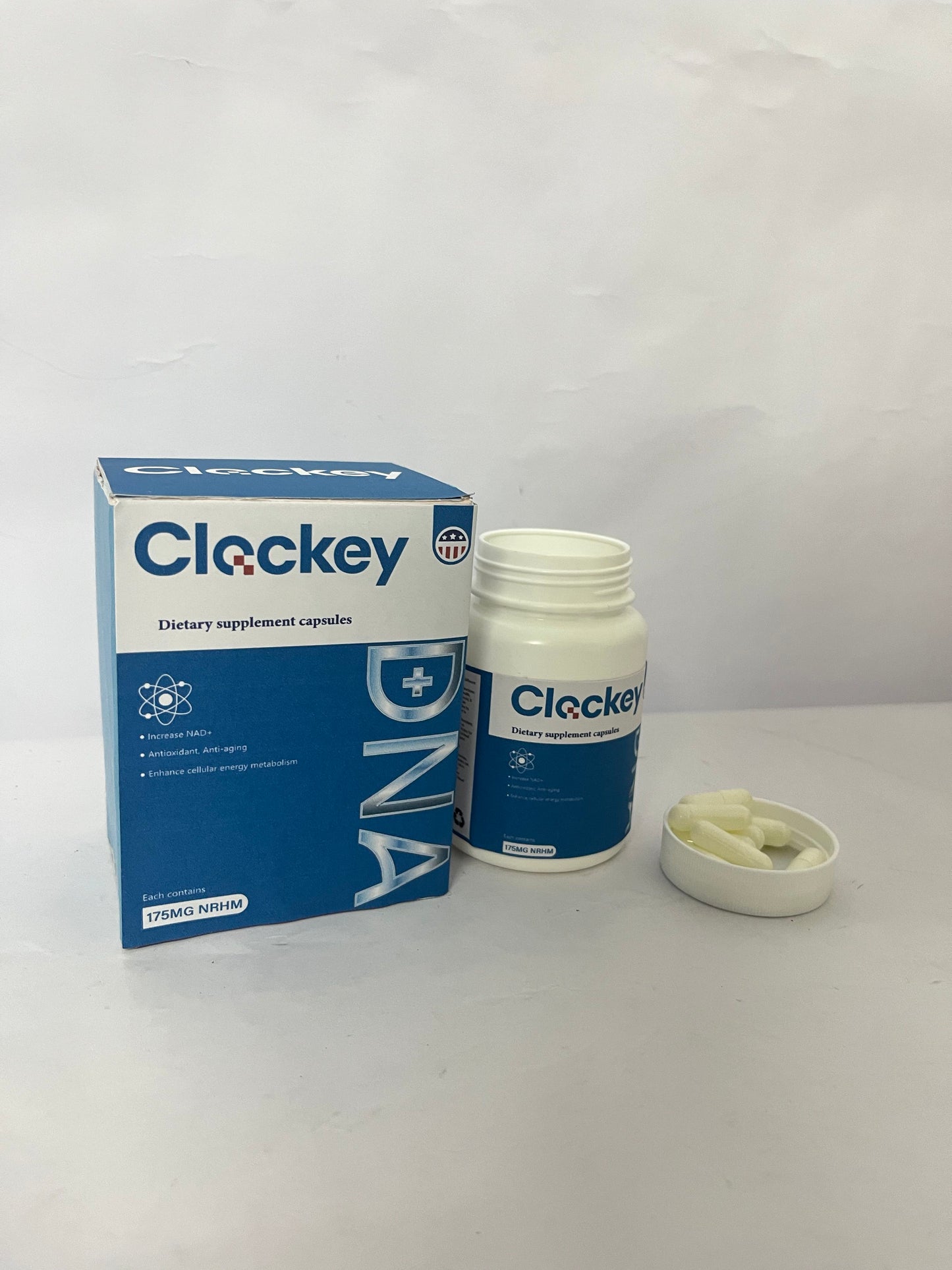 Clockey NAD Supplement, 1500mg - USA Made Liposomal NAD+ Supplement with Resveratrol, NAD Plus Boosting - Support Cellular Health, Stamina & Healthy Aging - Ultra Strength Capsules