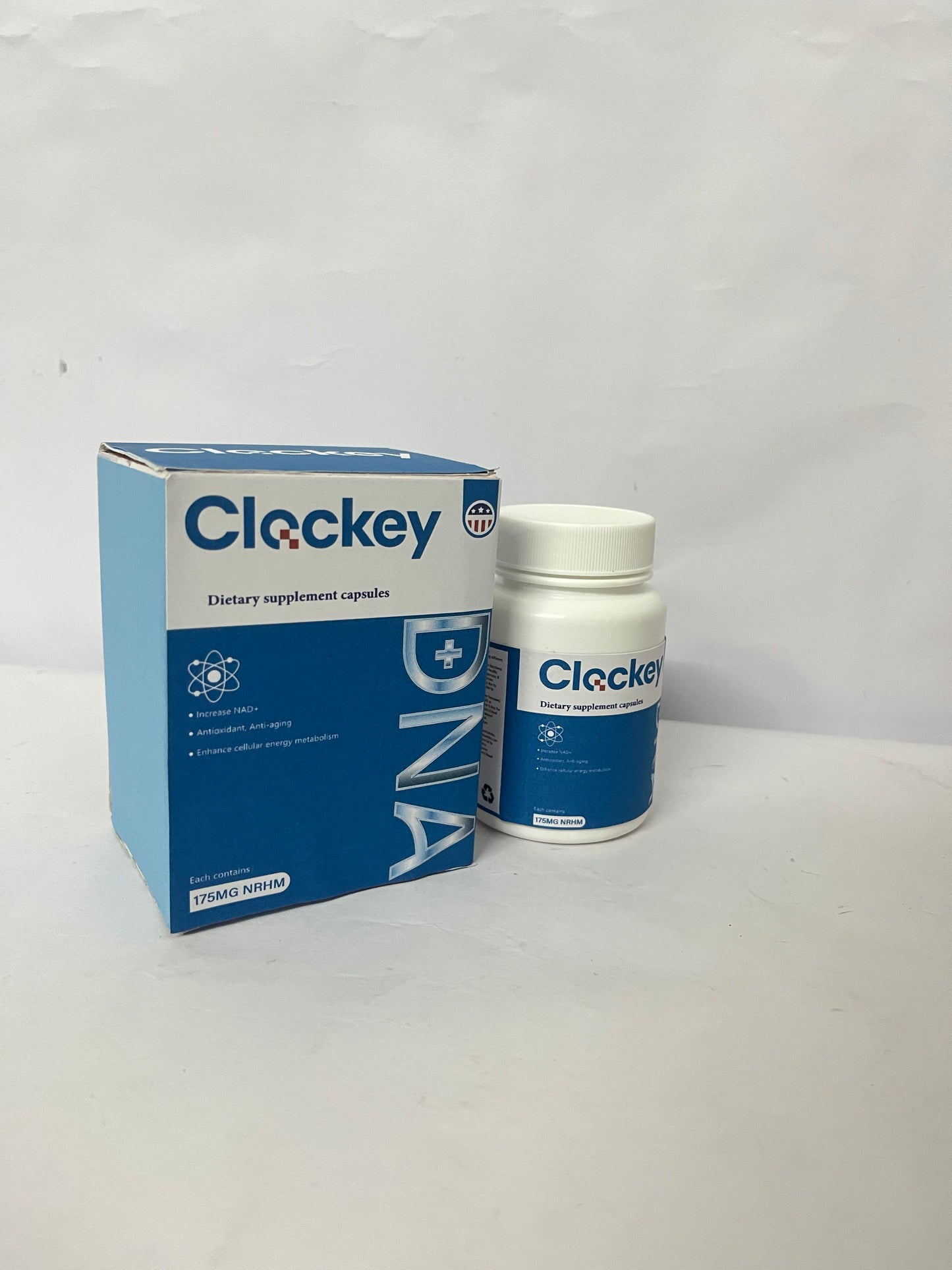 Clockey NAD Supplement, 1500mg - USA Made Liposomal NAD+ Supplement with Resveratrol, NAD Plus Boosting - Support Cellular Health, Stamina & Healthy Aging - Ultra Strength Capsules