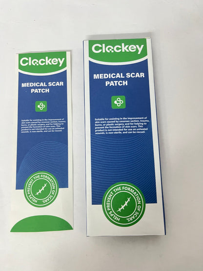 Clockey Medical dressings(6 Pack),Scar Tape For Surgical Scars- Healing Keloid, C-Section and Tummy Tuck,Burn, Acne- Reusable Tape Strips- 6 Pack