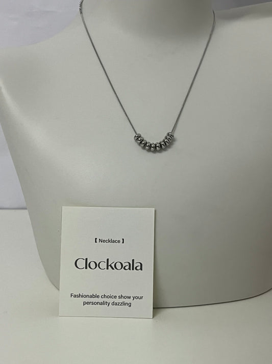 【Clockoala Curved Beaded Necklace】—— Minimalist Shiny Ornament to Highlight Personal Style