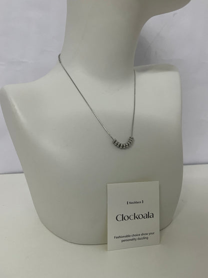 【Clockoala Curved Beaded Necklace】—— Minimalist Shiny Ornament to Highlight Personal Style