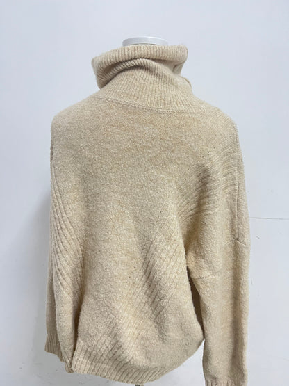 【CloSelf Khaki Turtleneck Knitted Sweater】——Cozy & Stylish Top for Daily Comfort