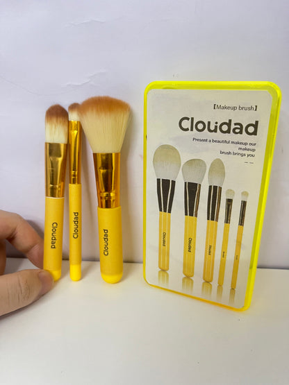 【Cloudad Yellow Handle Make-up Brush Set】—— Versatile Tools for Flawless Makeup