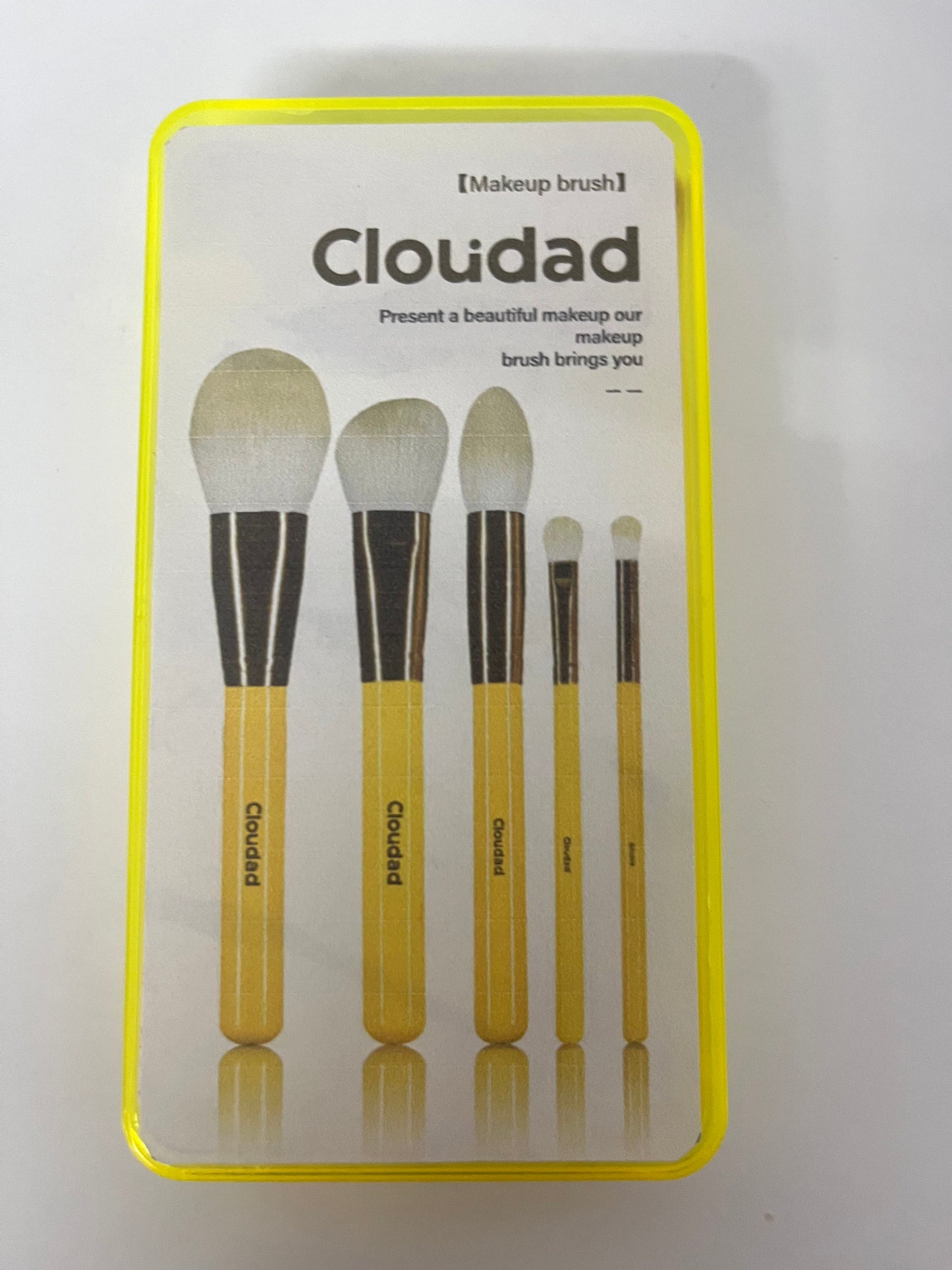 【Cloudad Yellow Handle Make-up Brush Set】—— Versatile Tools for Flawless Makeup