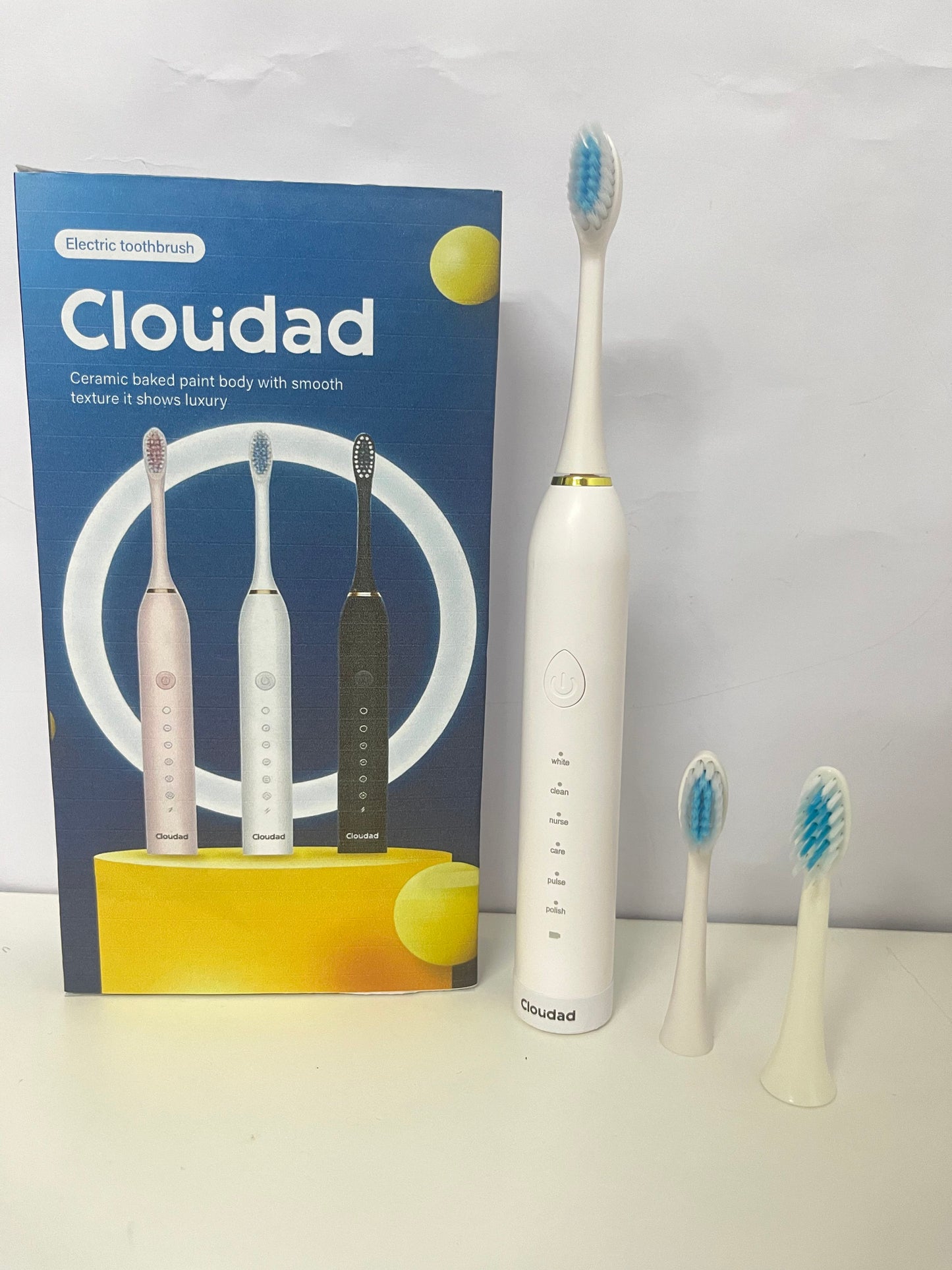 【Cloudad Ceramic-Body Electrical Toothbrush】—— Luxurious & Effective Oral Care Tool