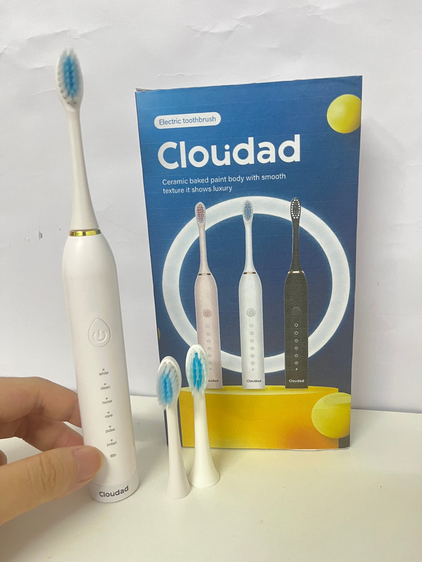 【Cloudad Ceramic-Body Electrical Toothbrush】—— Luxurious & Effective Oral Care Tool