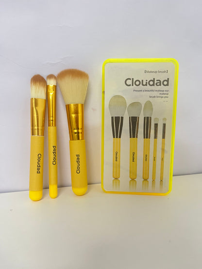 【Cloudad Yellow Handle Make-up Brush Set】—— Versatile Tools for Flawless Makeup