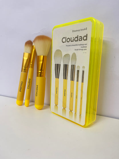 【Cloudad Yellow Handle Make-up Brush Set】—— Versatile Tools for Flawless Makeup