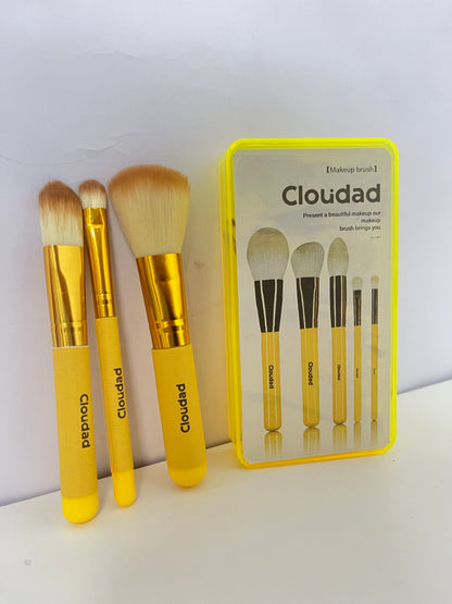 【Cloudad Yellow Handle Make-up Brush Set】—— Versatile Tools for Flawless Makeup