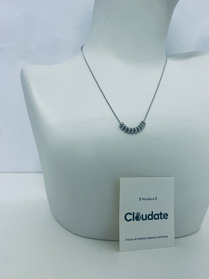 Cloudate Minimalist Beaded Clavicle Necklace Low-Key & Premium Daily Outfit Accessory