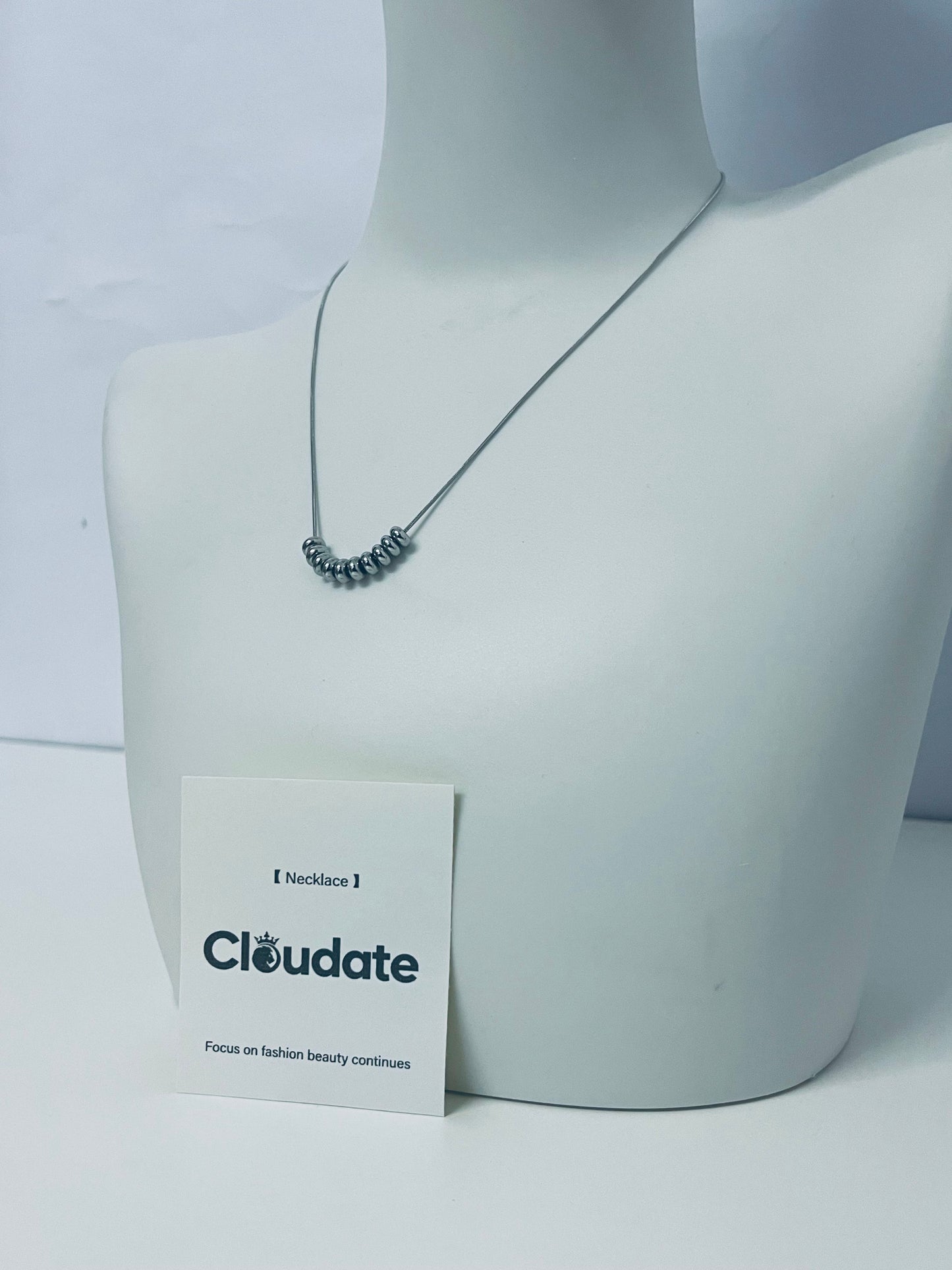 Cloudate Minimalist Beaded Clavicle Necklace Low-Key & Premium Daily Outfit Accessory