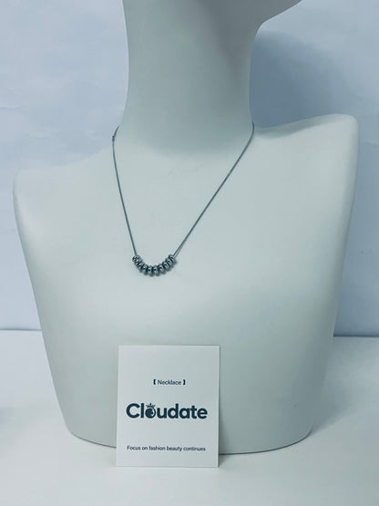 Cloudate Minimalist Beaded Clavicle Necklace Low-Key & Premium Daily Outfit Accessory