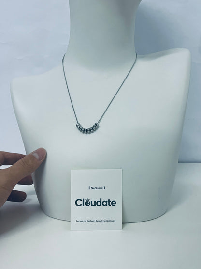 Cloudate Minimalist Beaded Clavicle Necklace Low-Key & Premium Daily Outfit Accessory
