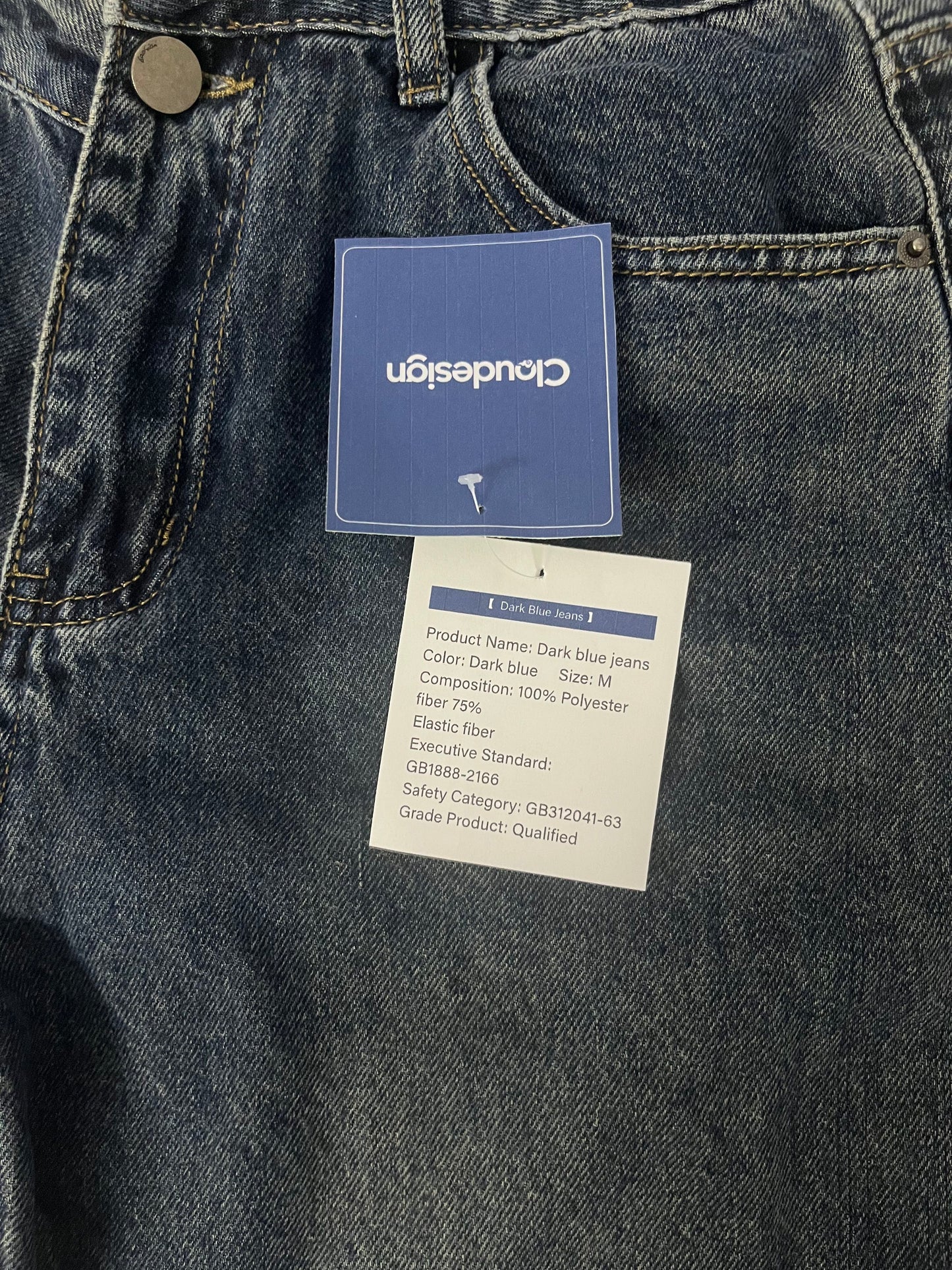 【Cloudesign Dark Blue Jeans】—— Stylish & Comfortable Daily Wear Choice