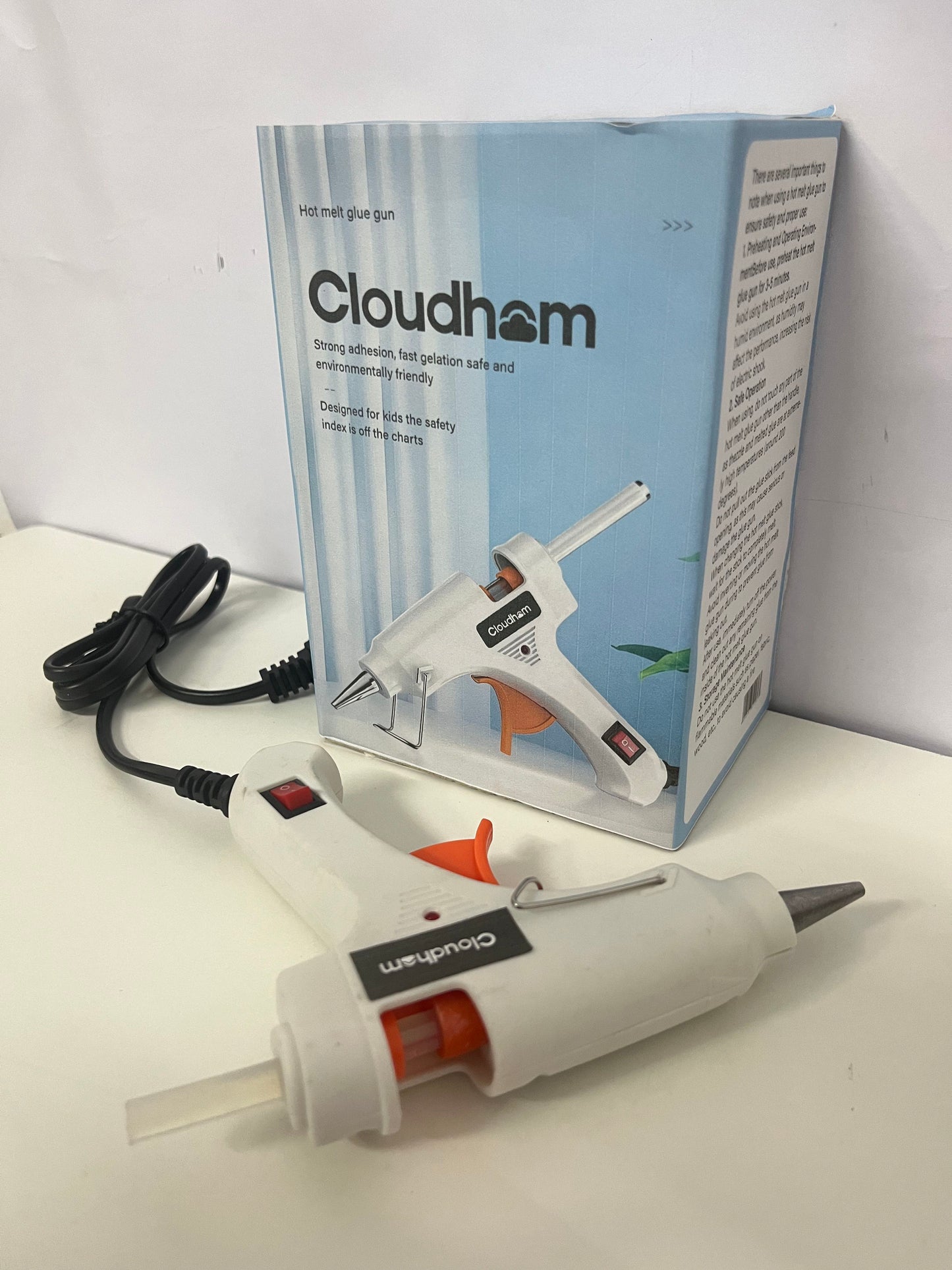 [Cloudham Hot melt glue guns]——Cloudham Kid-Safe Hot Melt Glue Gun - High-Adhesion DIY Tool for Home & Crafts