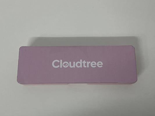 Cloudtree Light Purple Two-Tone Pencil Case Fresh & Healing Stationery Storage Item
