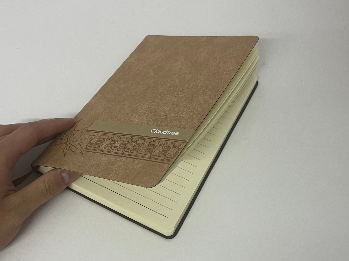 Cloudtree Retro Brown Maple Leaf Pattern Notebook High-Quality Writing & Recording Item
