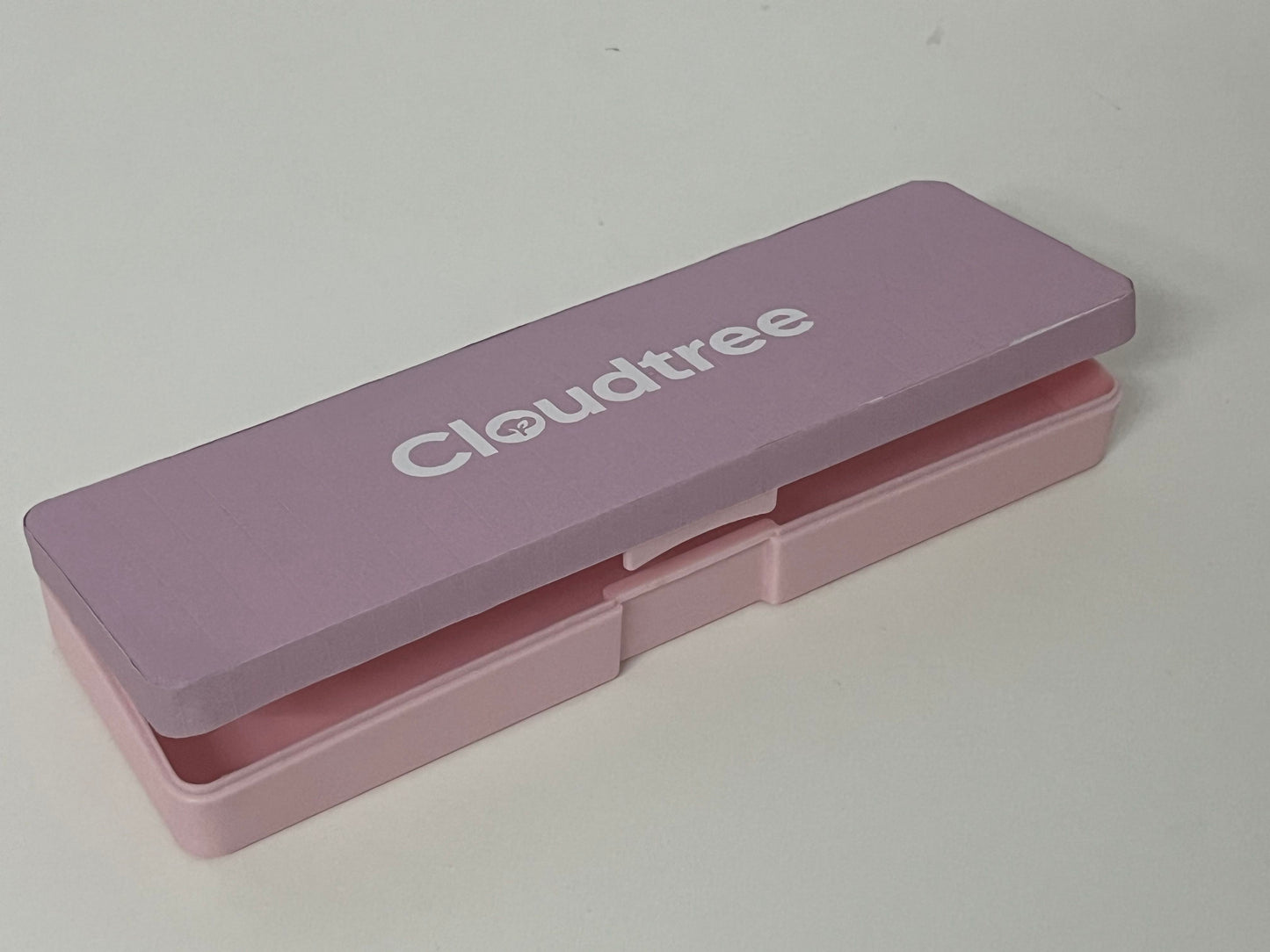 Cloudtree Light Purple Two-Tone Pencil Case Fresh & Healing Stationery Storage Item