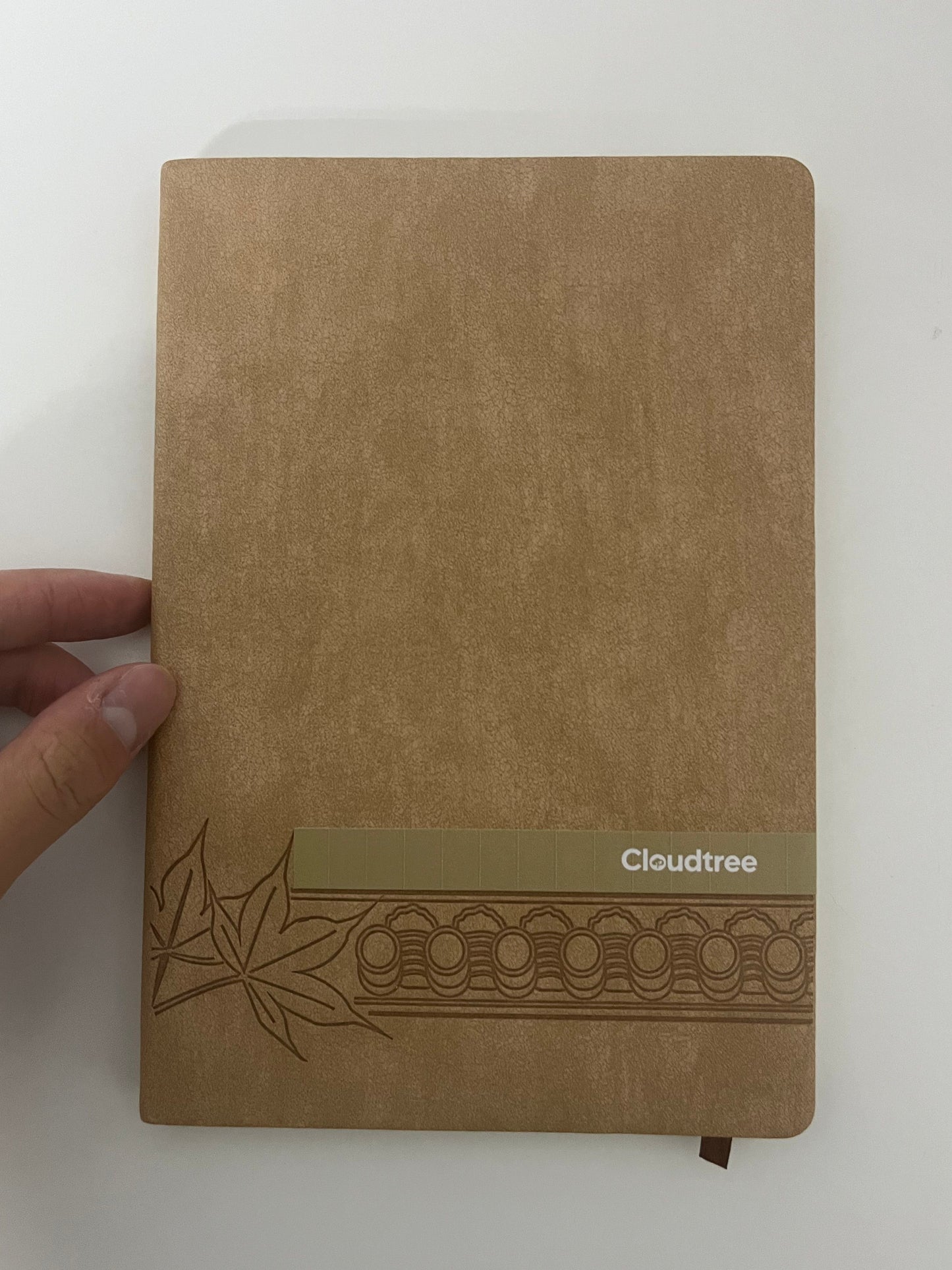 Cloudtree Retro Brown Maple Leaf Pattern Notebook High-Quality Writing & Recording Item