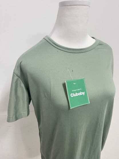Clubaby  Ultra Soft Bamboo Viscose T-Shirt Curve Hem Lightweight Cooling Short/Long Sleeve Casual Basic T-Shirt