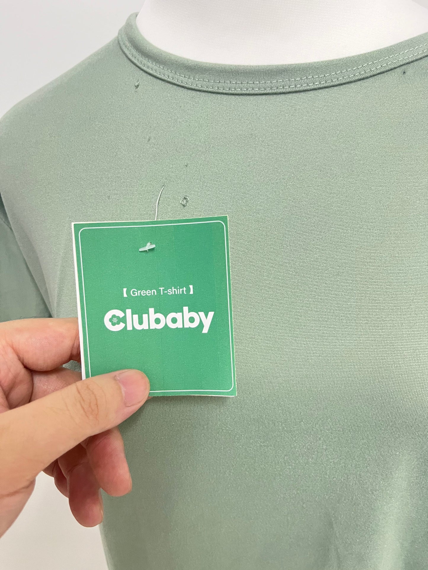 Clubaby  Ultra Soft Bamboo Viscose T-Shirt Curve Hem Lightweight Cooling Short/Long Sleeve Casual Basic T-Shirt