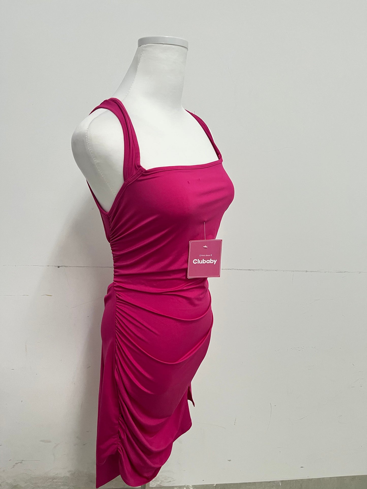Clubaby  Women Spring Summer Sleeveless Dress Sexy Square Neck Prom Party Cocktail Graduation