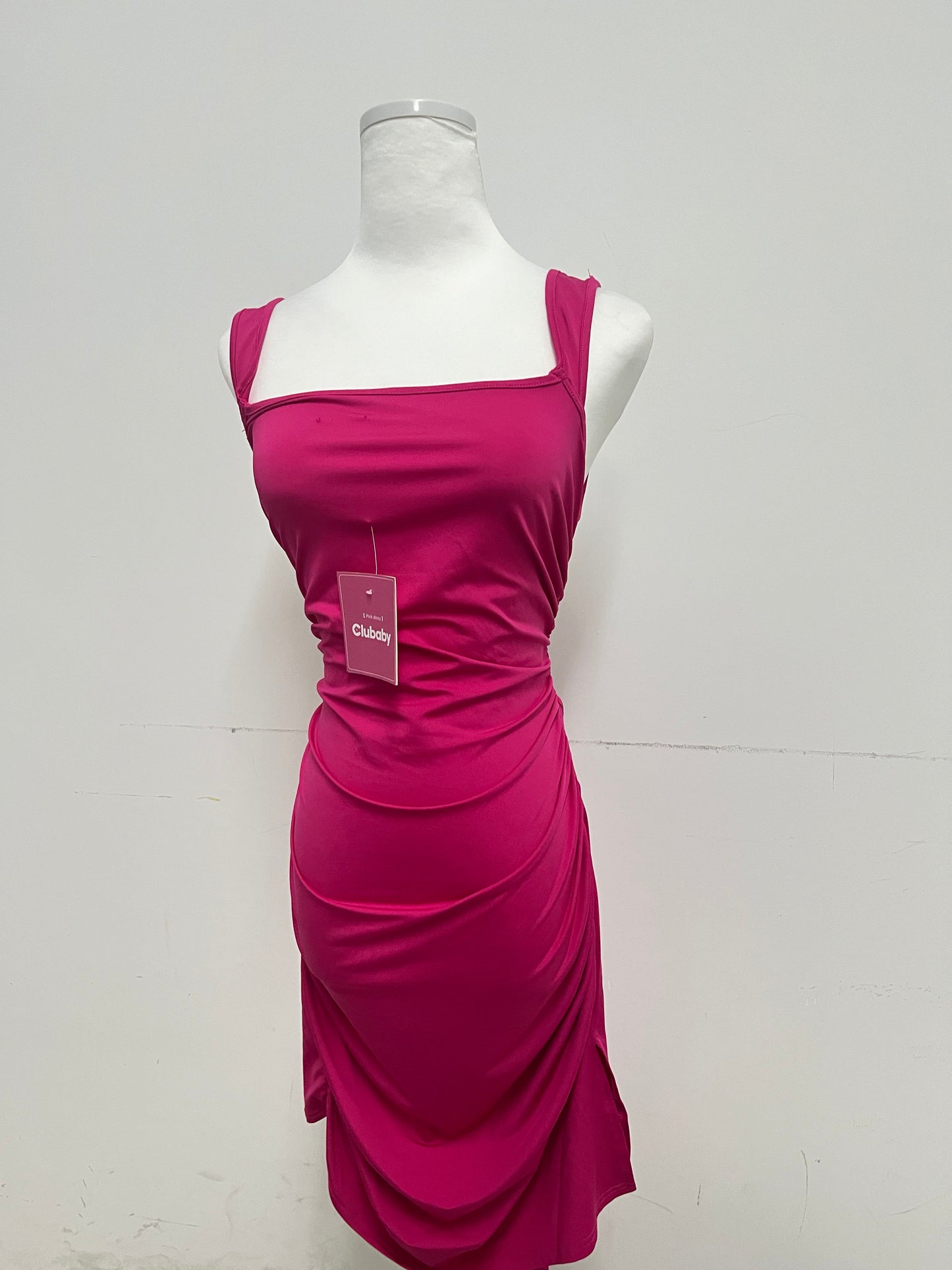 Clubaby  Women Spring Summer Sleeveless Dress Sexy Square Neck Prom Party Cocktail Graduation