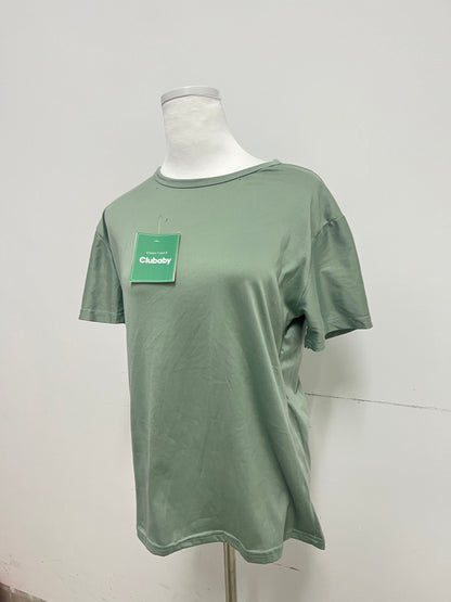 Clubaby  Ultra Soft Bamboo Viscose T-Shirt Curve Hem Lightweight Cooling Short/Long Sleeve Casual Basic T-Shirt