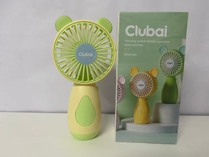 [Clubai Electric fans]-Cute Handheld Mini Fan - Portable USB Rechargeable Fan for Students & Daily Use