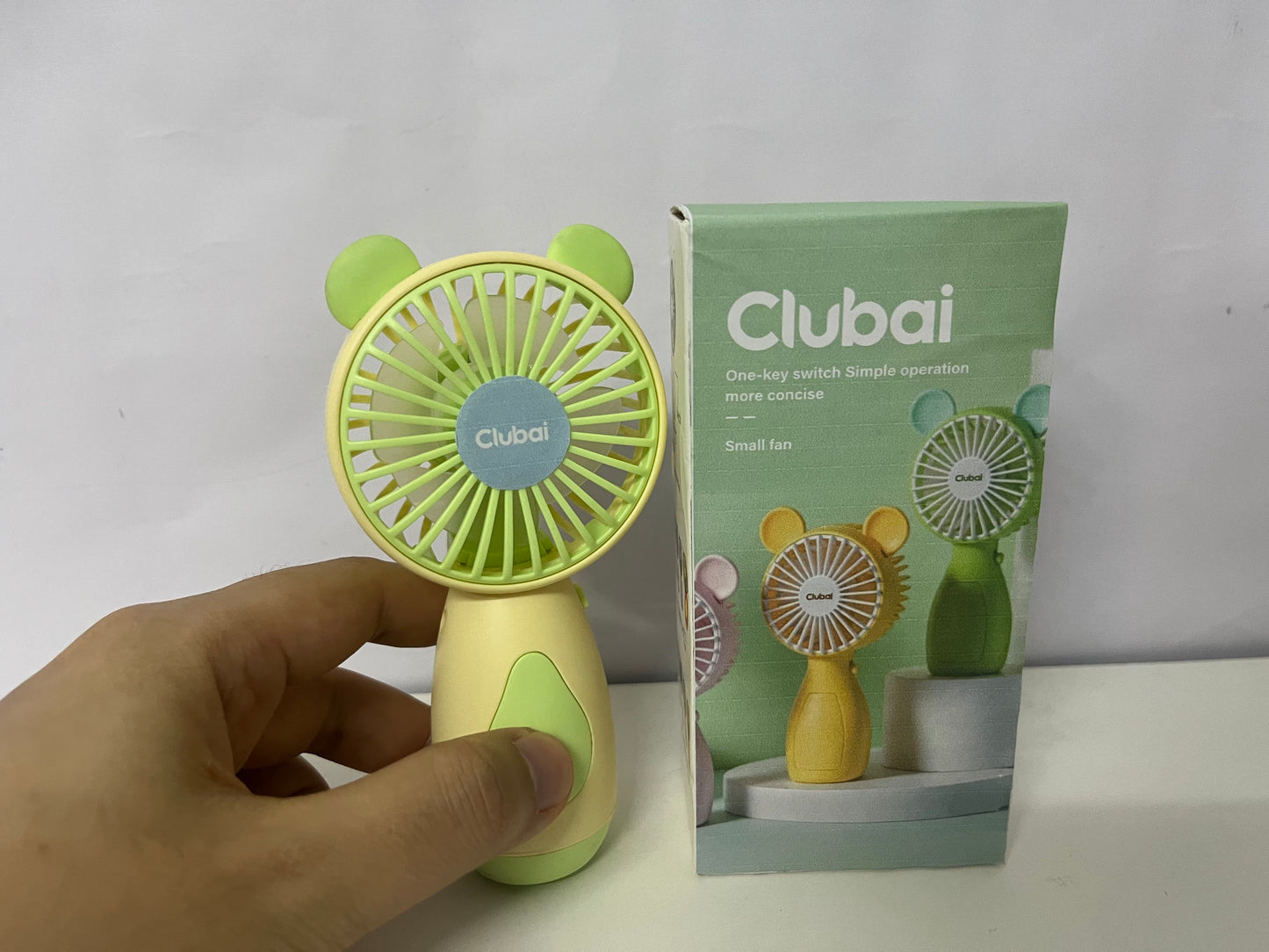 [Clubai Electric fans]-Cute Handheld Mini Fan - Portable USB Rechargeable Fan for Students & Daily Use