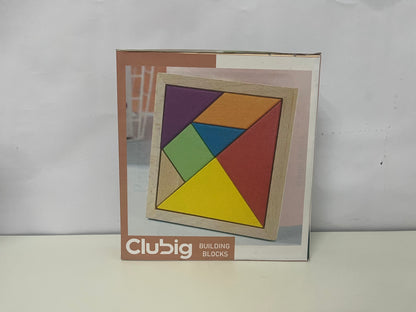 [Clubig Toy building blocks]-Wooden Tangram - Children's Educational Puzzle Toy