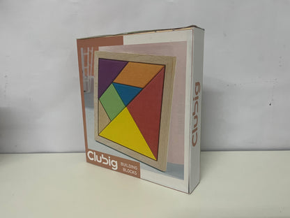 [Clubig Toy building blocks]-Wooden Tangram - Children's Educational Puzzle Toy