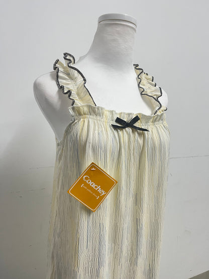 【Coachey Pale Yellow Sling Dress】——Chic & Delicate Dress for Daily Elegance