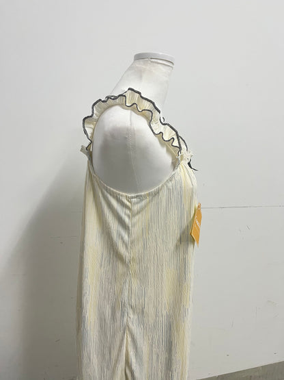 【Coachey Pale Yellow Sling Dress】——Chic & Delicate Dress for Daily Elegance