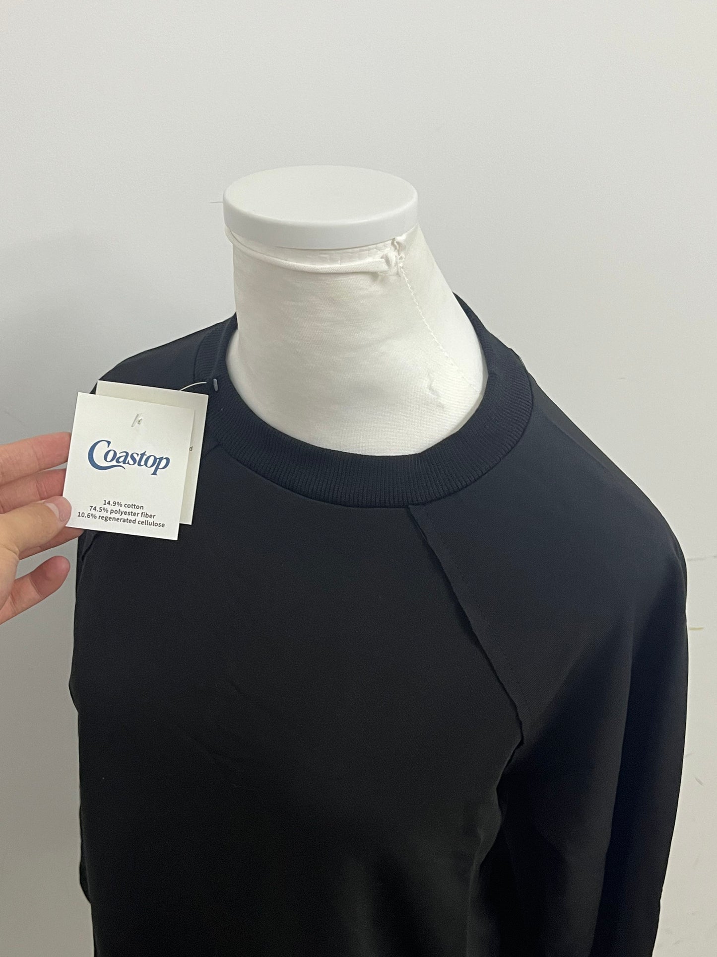 【Coastop Black Raglan Long-Sleeve T-shirt】—— Stylish & Comfortable Daily Wear