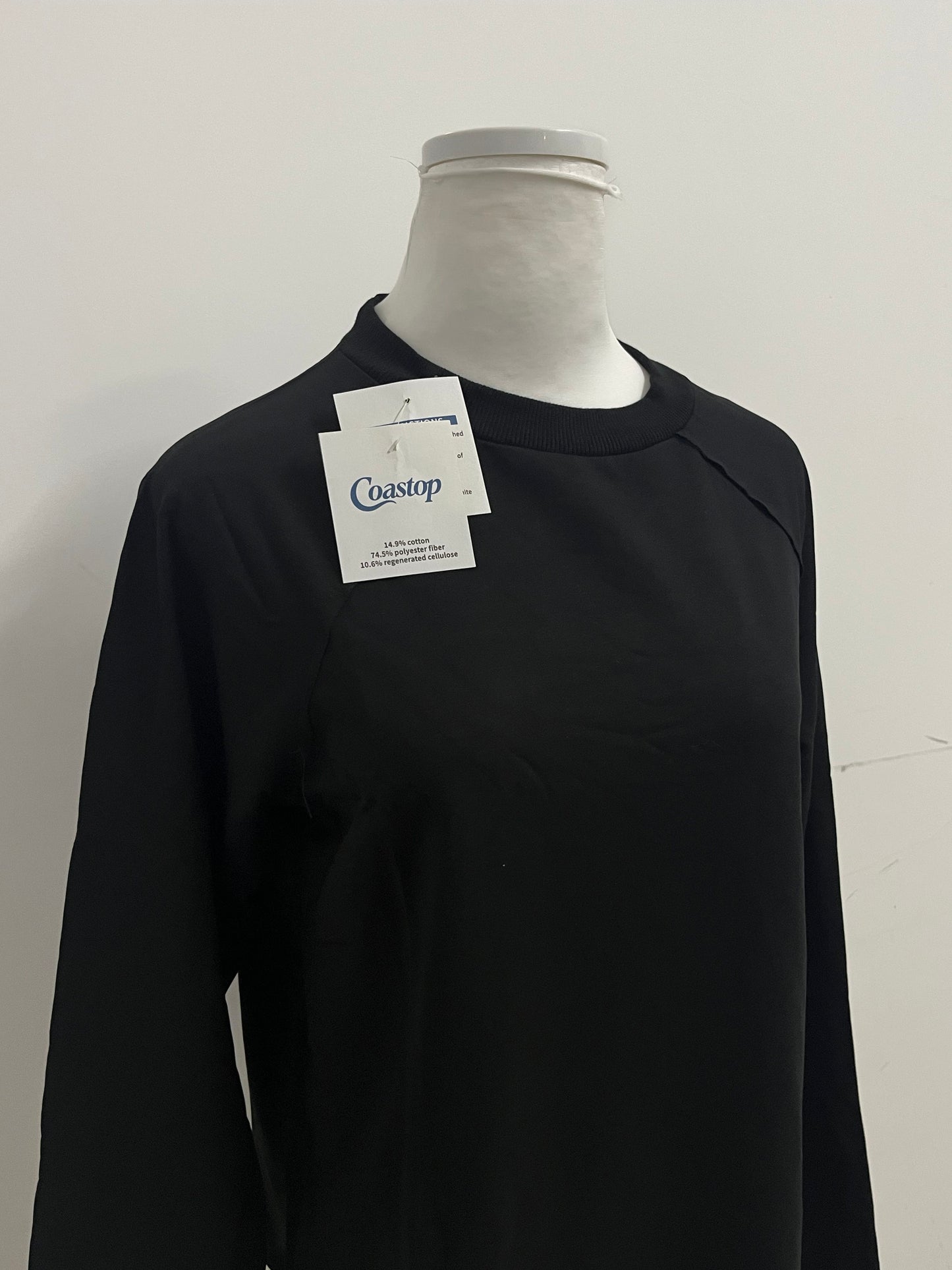 【Coastop Black Raglan Long-Sleeve T-shirt】—— Stylish & Comfortable Daily Wear