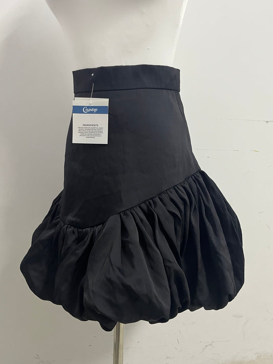 【Coastop Black Ruffled Puff Skirt】—— Stylish & Playful Wardrobe Essential