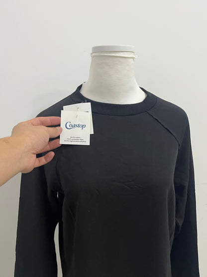 【Coastop Black Raglan Long-Sleeve T-shirt】—— Stylish & Comfortable Daily Wear