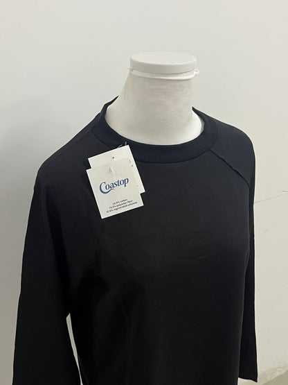 【Coastop Black Raglan Long-Sleeve T-shirt】—— Stylish & Comfortable Daily Wear