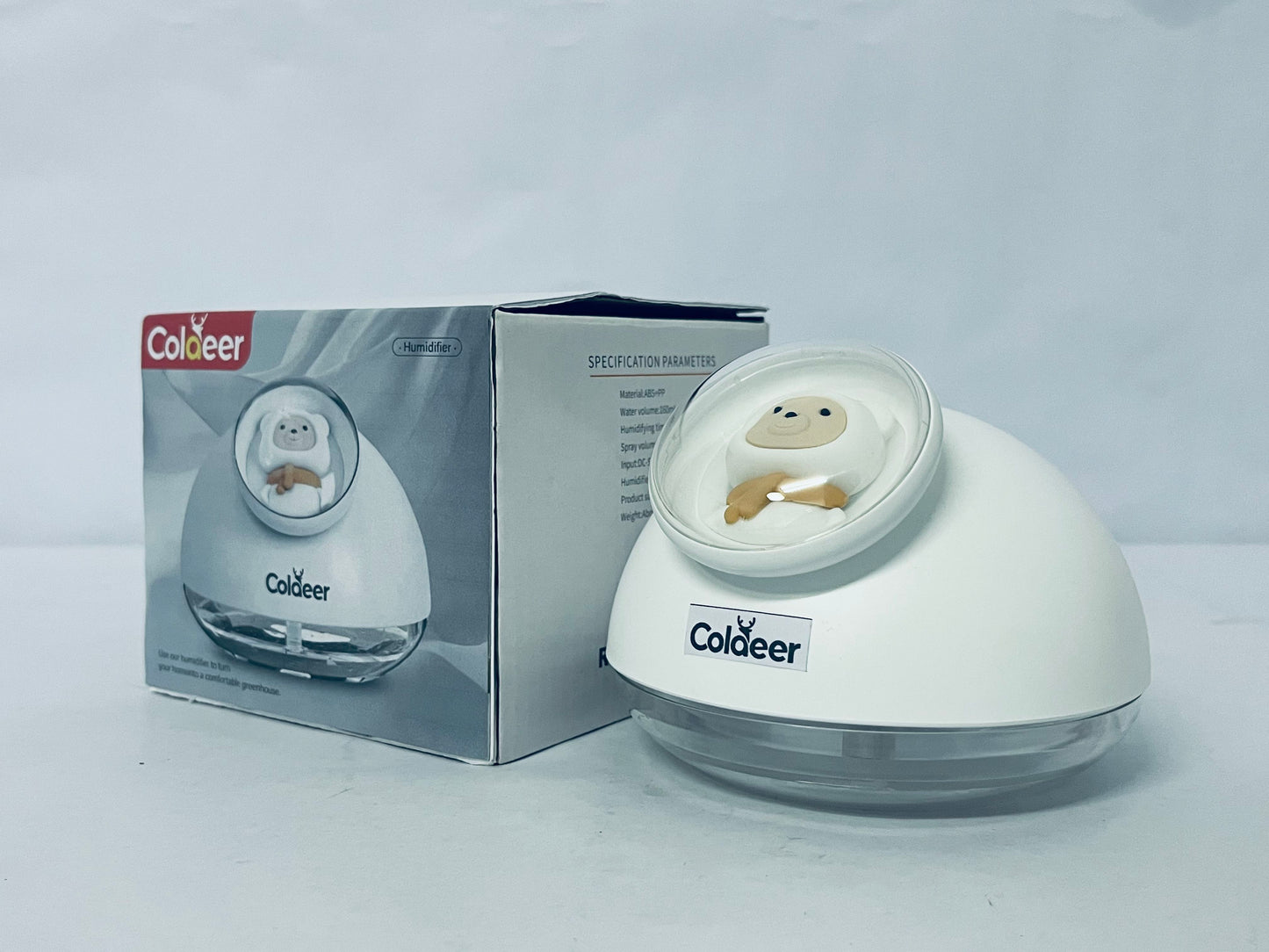 Coldeer Humidifiers Large Capacity 500ml humidifier, 25db Ultra Mute Humidifier. for Bedroom Living room Office, Nano Fine Mist with Color Changing Night Light for Baby Room Kids Room