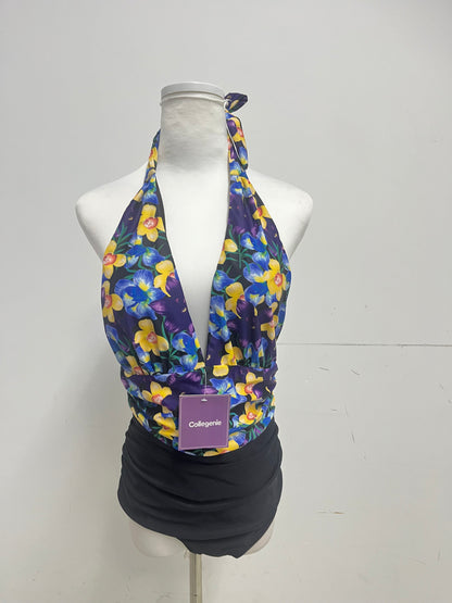【Collegenie Floral Halter Swimsuit】——Vibrant & Stylish Swimwear for Summer