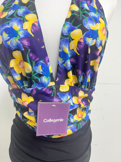 【Collegenie Floral Halter Swimsuit】——Vibrant & Stylish Swimwear for Summer