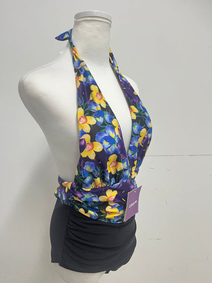 【Collegenie Floral Halter Swimsuit】——Vibrant & Stylish Swimwear for Summer