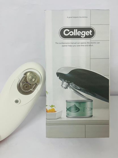 Colleget Kitchen Solution 2.0 Electric Can Opener, opens can with one touch of button, for seniors or arthritis