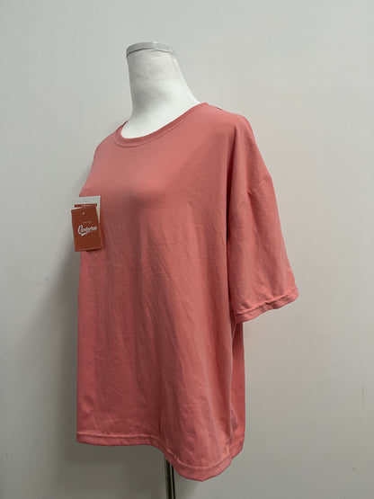 Comfortop Oversized Tshirts for Women Loose Fit Summer Tunic Tops Soft Cotton Short Sleeve Boxy Tee