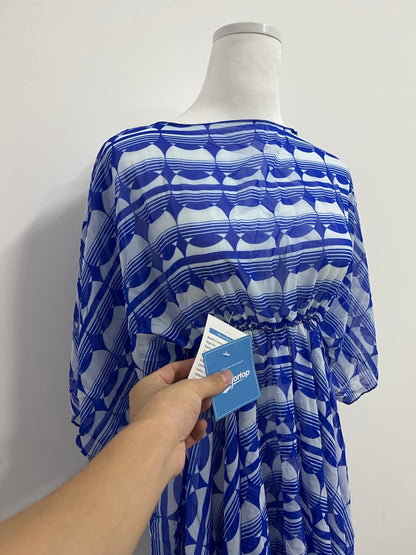 Comfortop Womens Caftan Plus Size Kaftans Casual Round Neck Caftans Long Soft Beach Maxi Dress for Summer